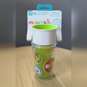 NWT Munchkin Kids 9oz Insulated Personalized BPA-Free Spill-Proof Miracle Cup